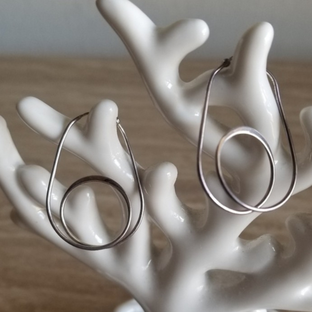 Elegant Silver Hoop Earrings